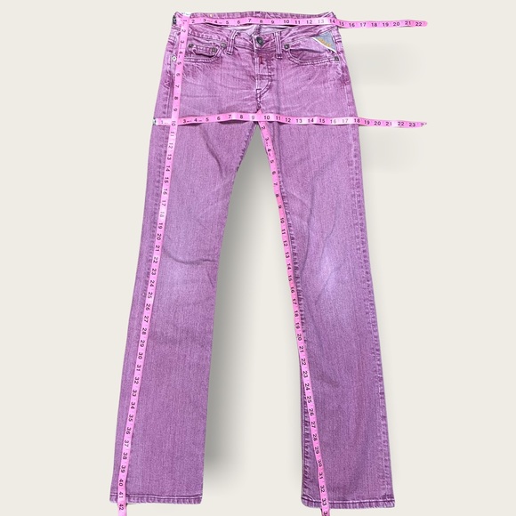 Replay Ladies’ Pink/Purple Low Rise Bootcut Jeans - Picture 14 of 15